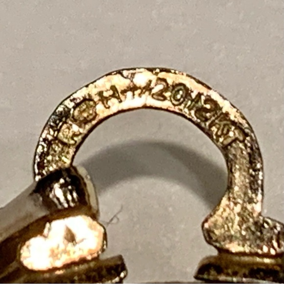 Vintage Laguna Lace Banded Agate Oval Pendant in 12K White Gold 44mm - Picture 4 of 8